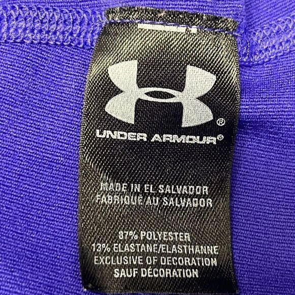 Under Armour Women’s Purple Fitted ColdGear Mock Neck Fit and Flare Pullover-Med - Picture 12 of 14